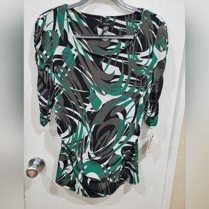 Women's swirl wave green